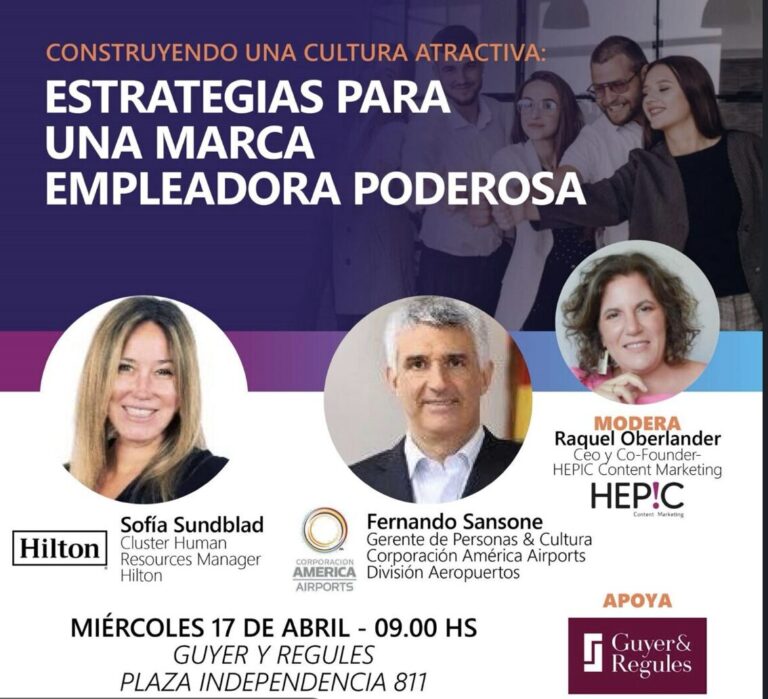 ¡Te invitamos a nuestro evento! ➡️ Construyendo una cultura atractiva: Estrategias para una marca empleadora poderosa.